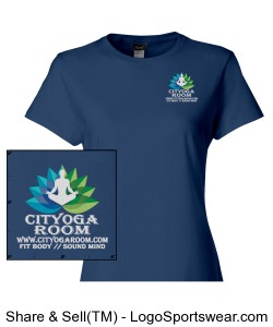 Cityoga Room Hanes Ladies 4 oz. Cool Dri T-Shirt Design Zoom